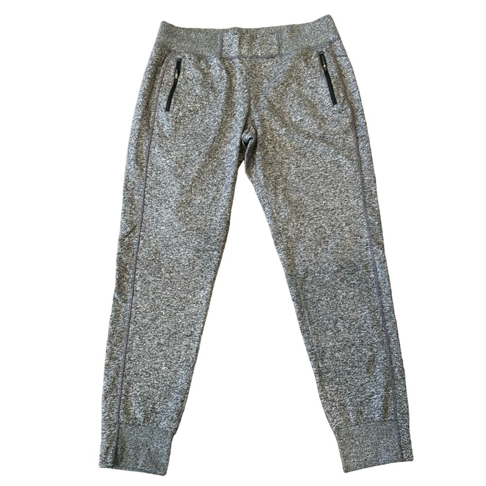 Zella Women's Soft Fleece Joggers Grey Space Dye Size L
